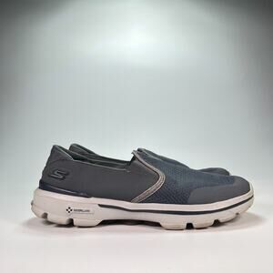 Skechers GO WALK 3 Slip On Grey Athletic Walking Shoes 53988 Men's Size 9